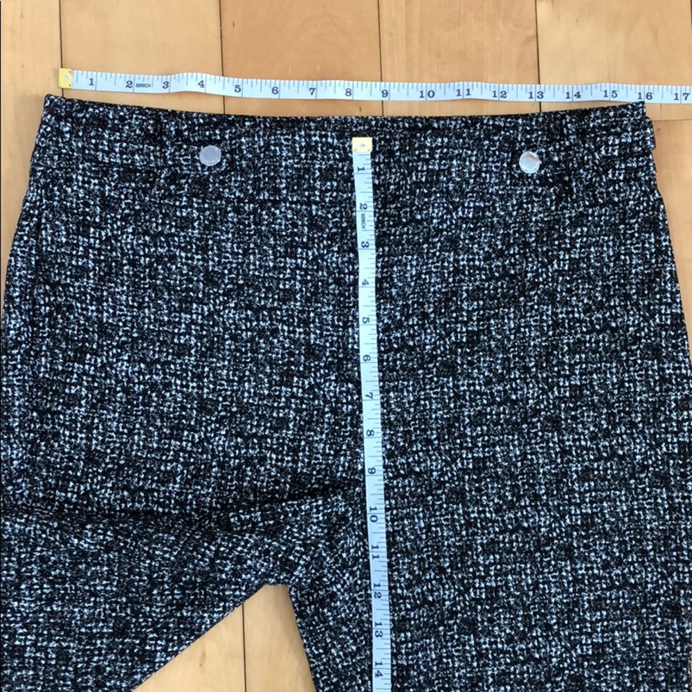 Calvin Klein Black/White Tweed Pattern Pant  Sz 10 - Picture 7 of 8
